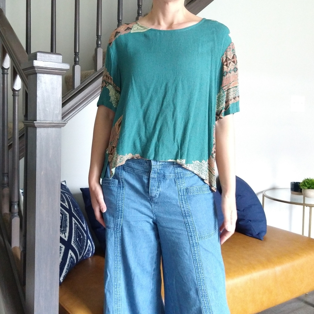 SOUTHWEST INDIAN FOUNDATION rayon slouch top M